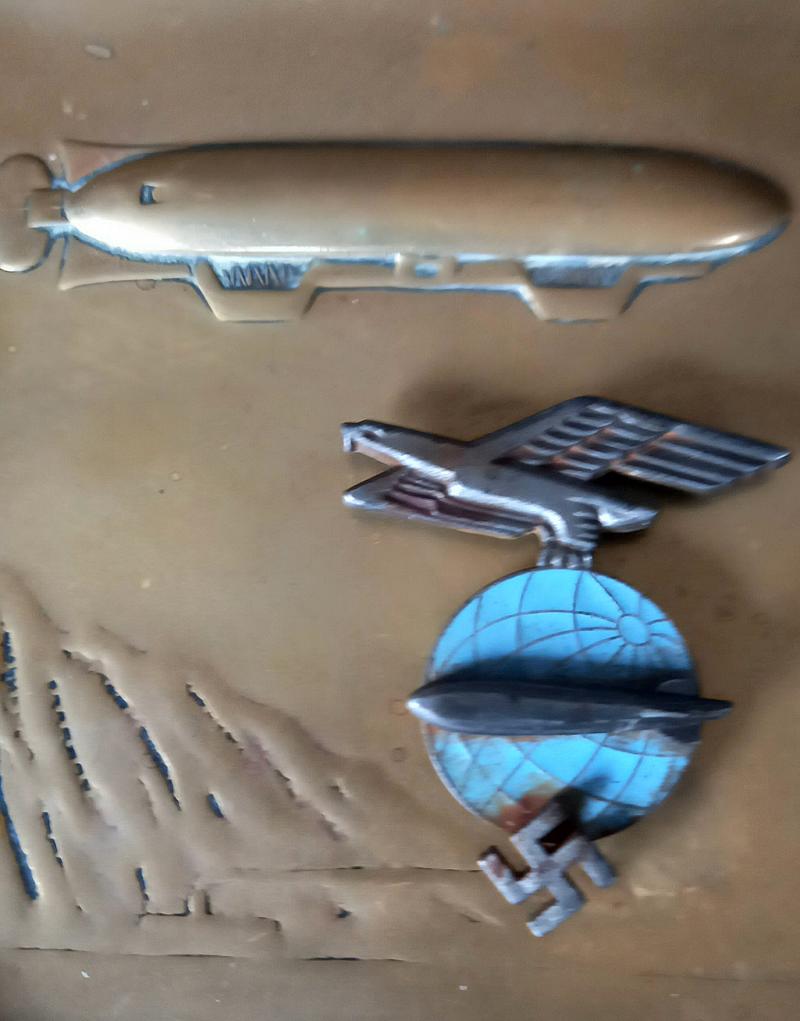 Zeppelin Pilots Badge plus WMF Tray